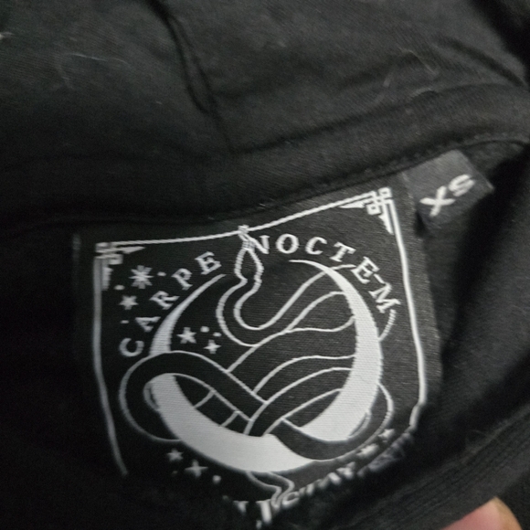 Black KILLSTAR "Release Me" anime-themed unisex hoodie - Picture 3 of 6